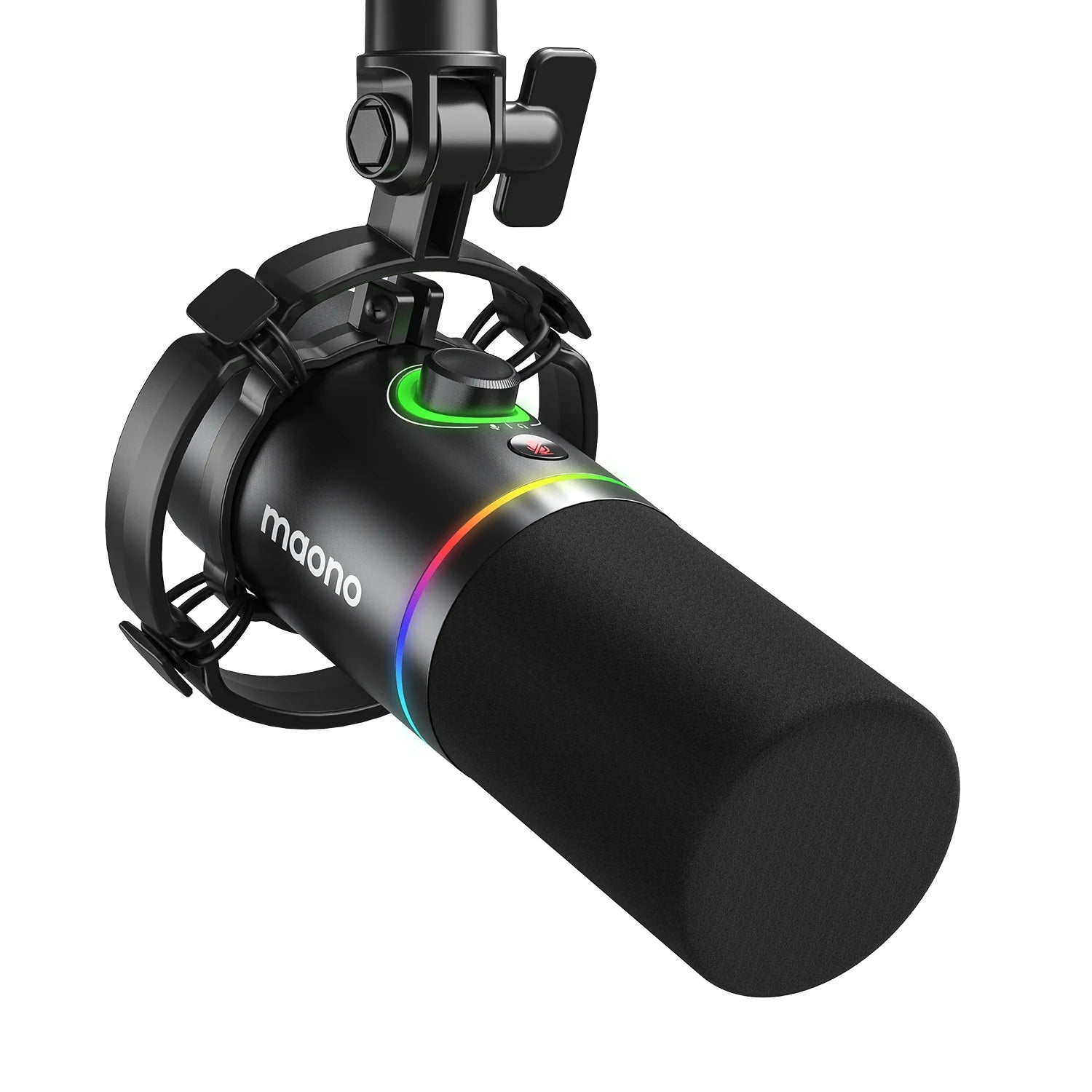 🎤 MAONO PD200X Dynamic Gaming Microphone – XLR/USB, Tap-to-Mute, Gain Control for Streaming, Recording & YouTube