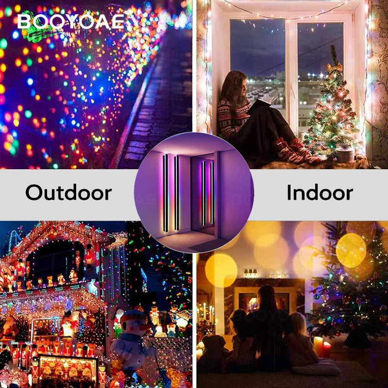 "Tuya Smart RGB Wall Light: Outdoor Waterproof Party & Porch Ambient Lamp with Remote Control"