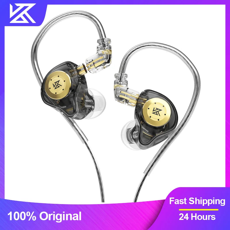 🎧 KZ EDX Pro Wired Earphones – HiFi In-Ear Monitor, Deep Bass, Noise Isolating Stereo Headset for Music & Gaming