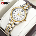 "OPK 8110 Luxury Women's Watch: Waterproof Classic Quartz with Stainless Steel Strap"
