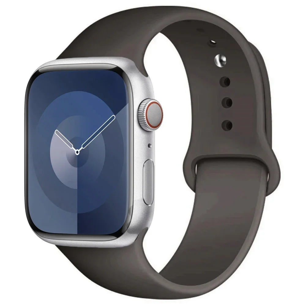 Apple Watch Silicone Sport Band – All Sizes Compatible (38–49mm)