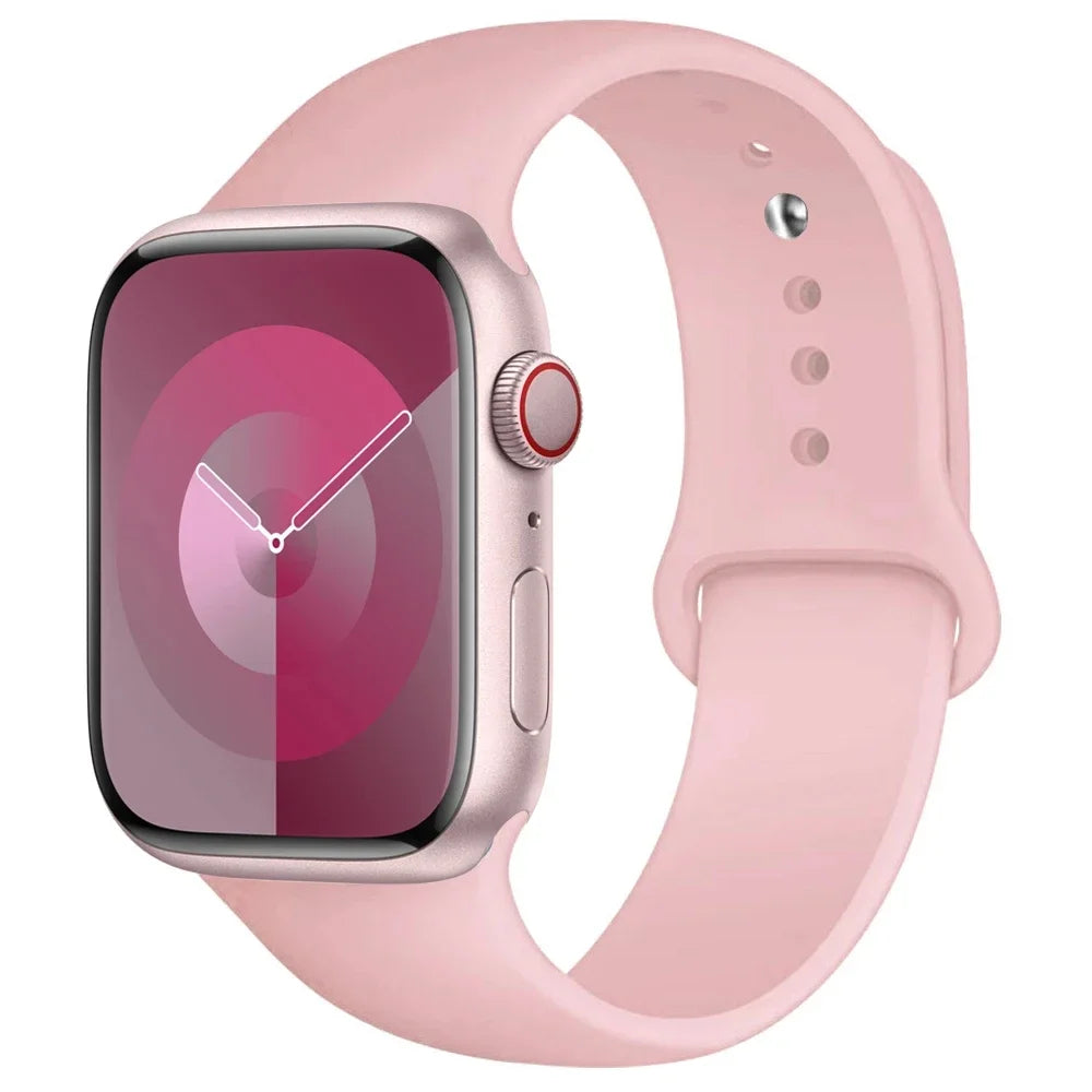 Apple Watch Silicone Sport Band – All Sizes Compatible (38–49mm)
