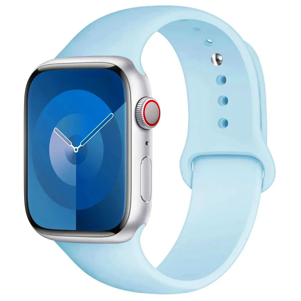 Apple Watch Silicone Sport Band – All Sizes Compatible (38–49mm)