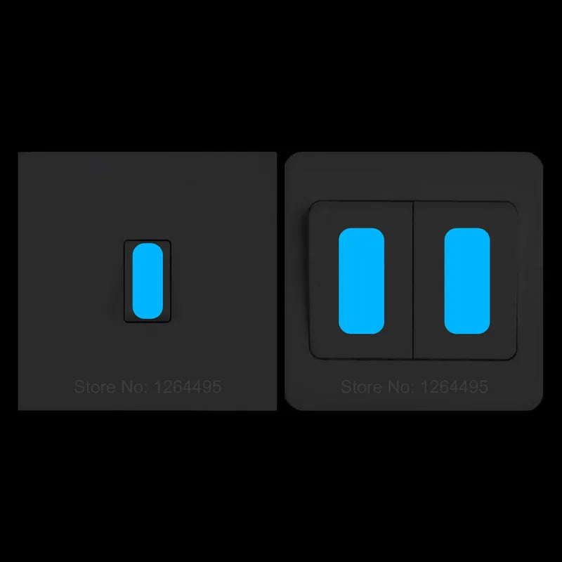 "Glow-in-the-Dark Switch Label Stickers: Luminous Night Decor & DIY Indicating Strips"