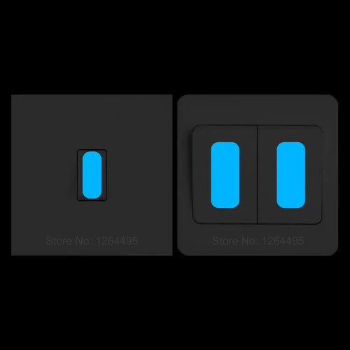 "Glow-in-the-Dark Switch Label Stickers: Luminous Night Decor & DIY Indicating Strips"