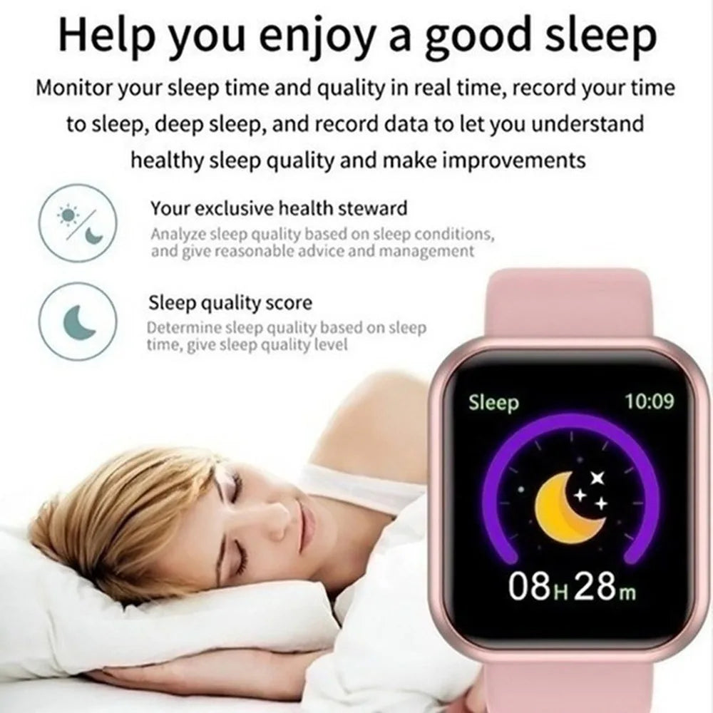 ⌚ Multifunctional Smart Watch – Fitness Tracker, Sleep Monitor & Bluetooth Music Control for Men & Women