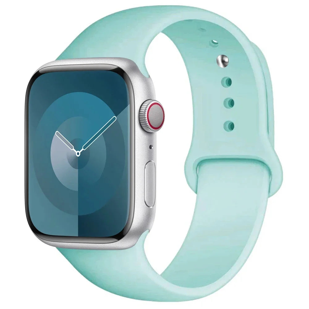Apple Watch Silicone Sport Band – All Sizes Compatible (38–49mm)