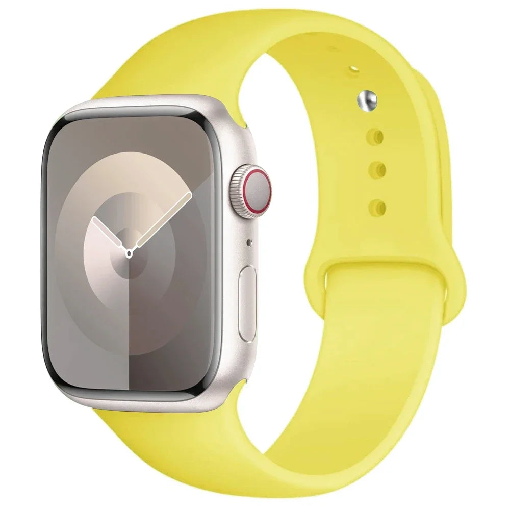 Apple Watch Silicone Sport Band – All Sizes Compatible (38–49mm)