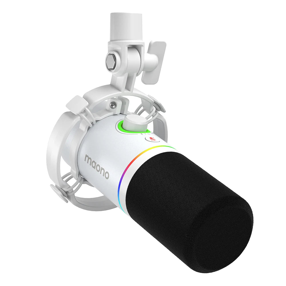 🎤 MAONO PD200X Dynamic Gaming Microphone – XLR/USB, Tap-to-Mute, Gain Control for Streaming, Recording & YouTube