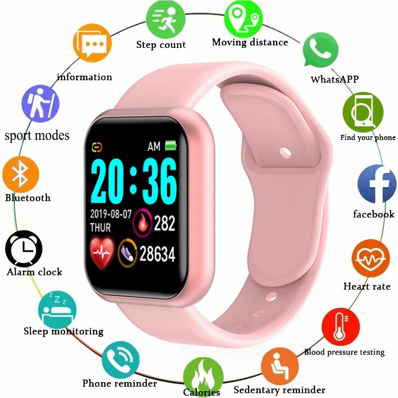 ⌚ Multifunctional Smart Watch – Fitness Tracker, Sleep Monitor & Bluetooth Music Control for Men & Women