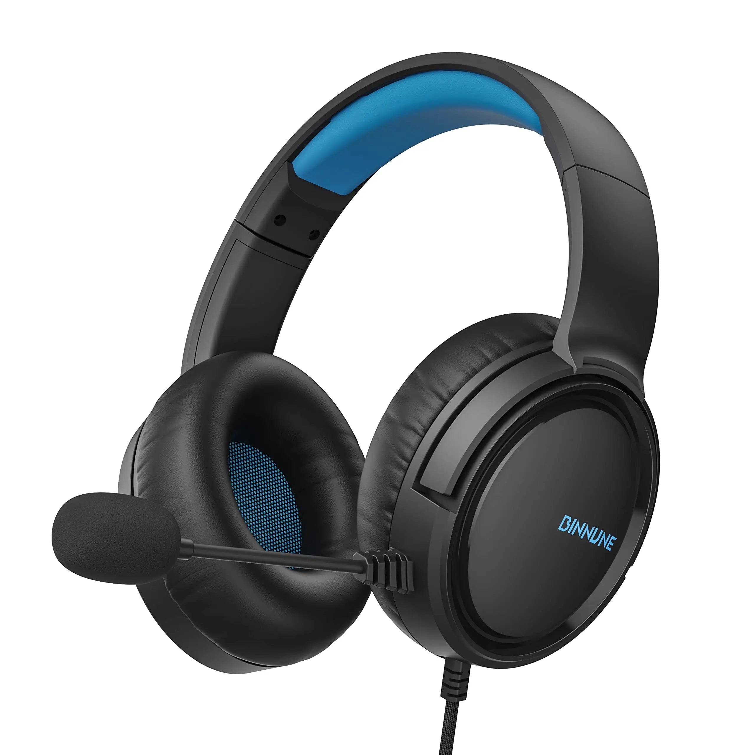 BINNUNE BG02 Gaming Headphones with Mic – Powerful Sound for PS5, Xbox, PC & Switch