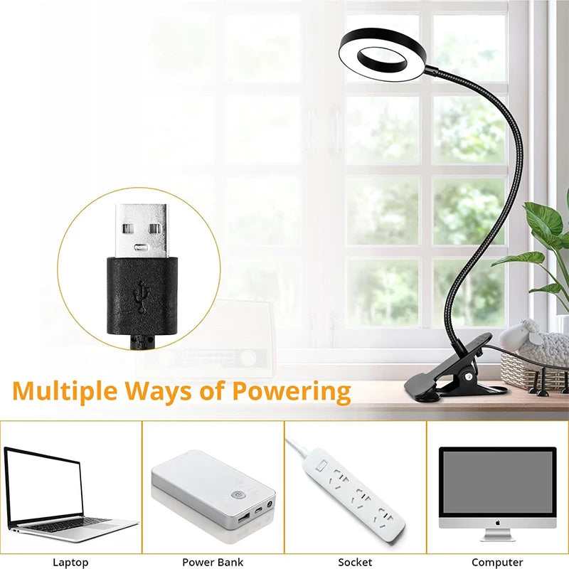 Flexible LED Book Light Clip Lamp – Eye Protection
