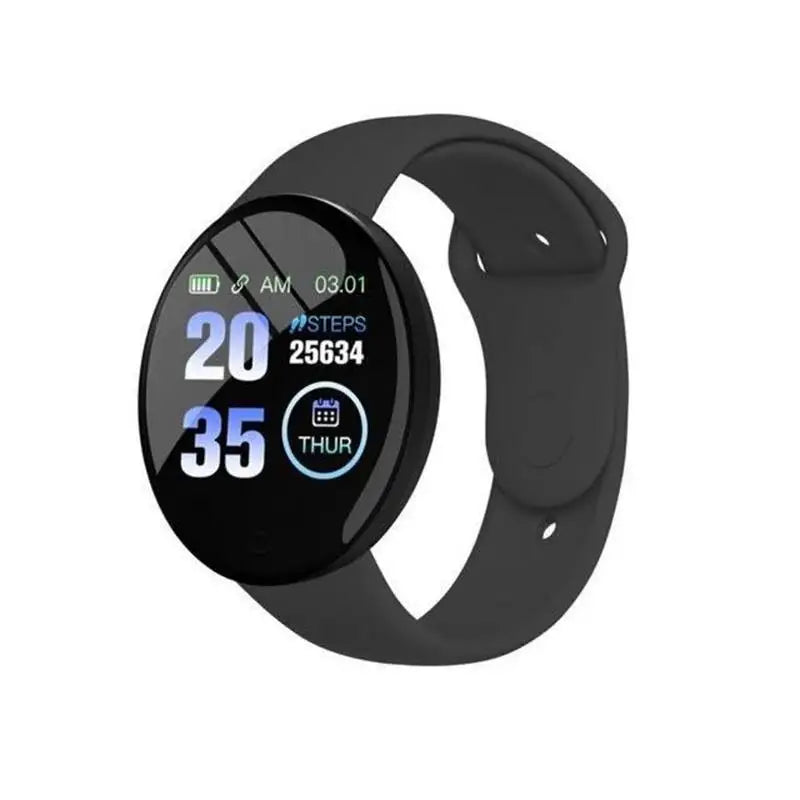 ⌚ D18 Smartwatch 2026 – Circular Color Screen, Multi-Sport Modes, Call & Message Alerts, Music & Camera Control Smart Bracelet