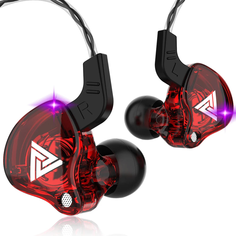 QKZ AK6 HiFi Wired Earphones – Bass Stereo, Noise Reduction, In-Ear with Mic