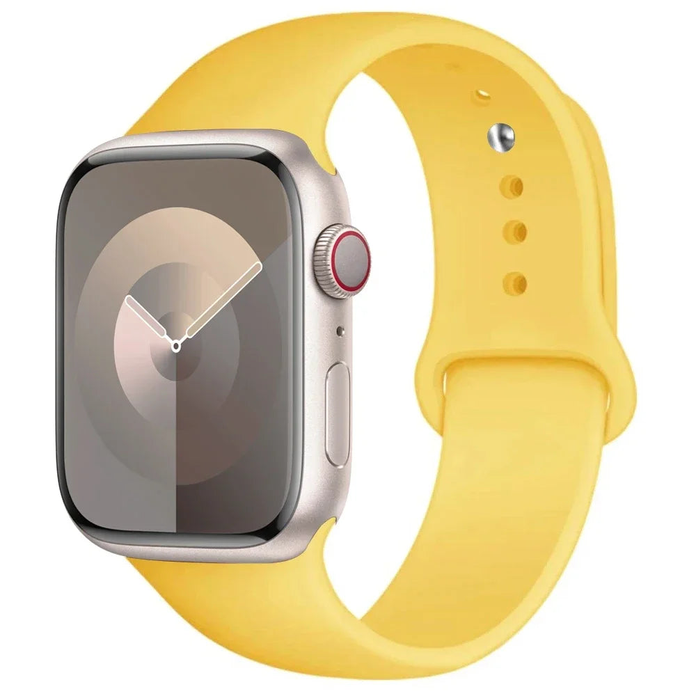 Apple Watch Silicone Sport Band – All Sizes Compatible (38–49mm)