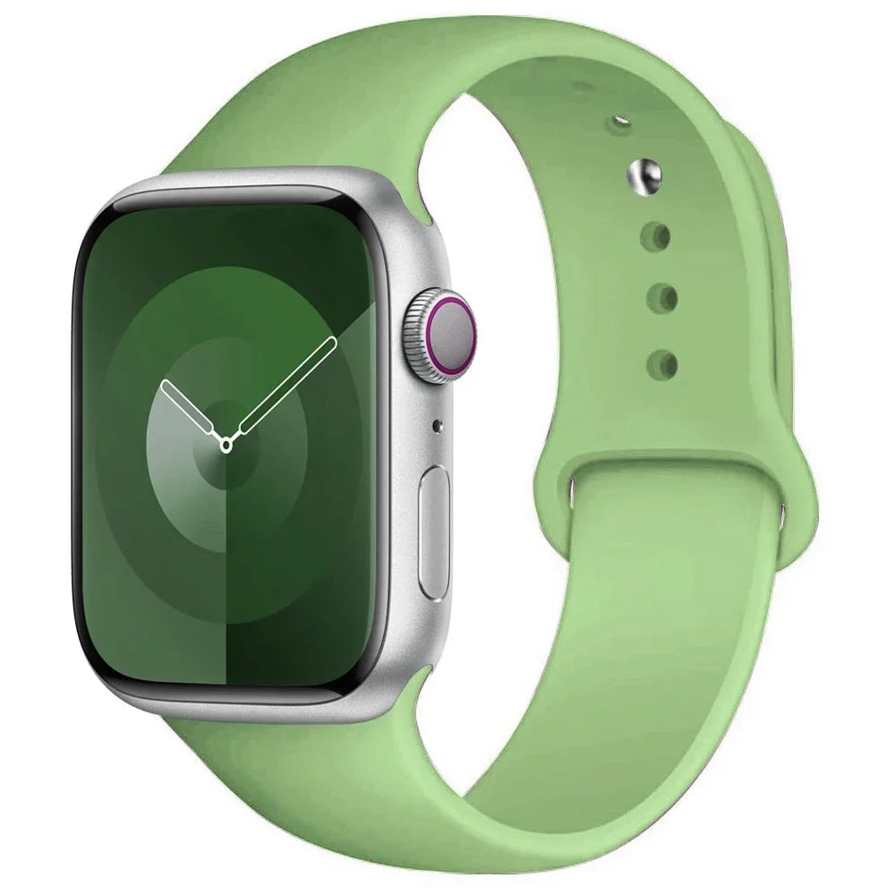 Apple Watch Silicone Sport Band – All Sizes Compatible (38–49mm)