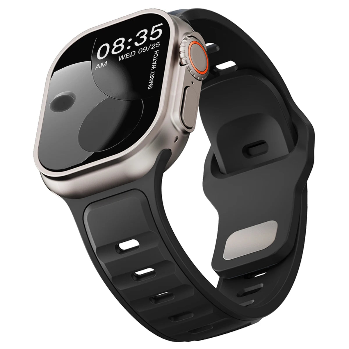 ⌚ Silicone Sport Band for Apple Watch – Compatible with Series 1–10, Ultra (49mm–40mm) Comfortable Strap for Men & Women