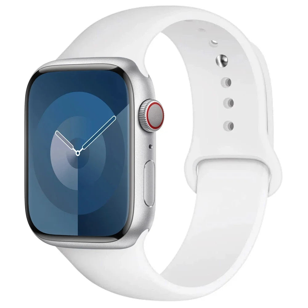 Apple Watch Silicone Sport Band – All Sizes Compatible (38–49mm)