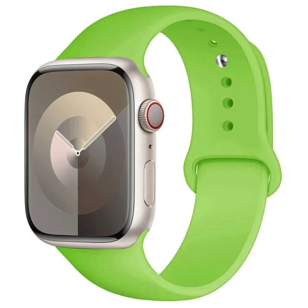 Apple Watch Silicone Sport Band – All Sizes Compatible (38–49mm)