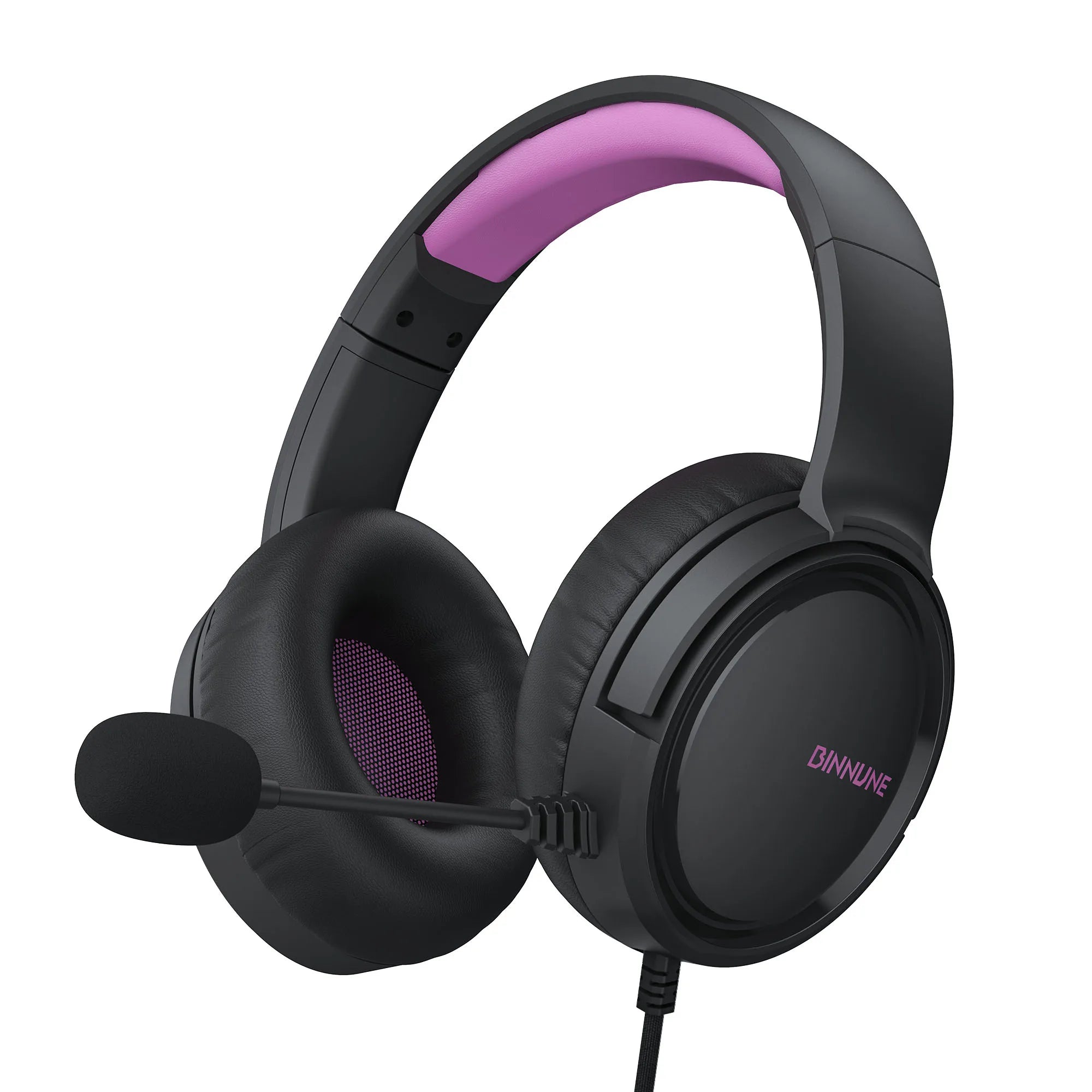 BINNUNE BG02 Gaming Headphones with Mic – Powerful Sound for PS5, Xbox, PC & Switch
