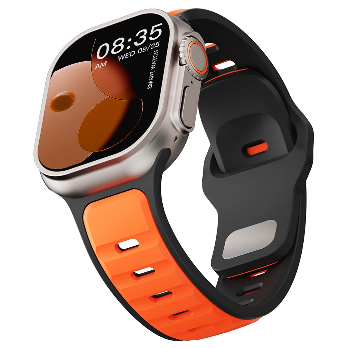 ⌚ Silicone Sport Band for Apple Watch – Compatible with Series 1–10, Ultra (49mm–40mm) Comfortable Strap for Men & Women