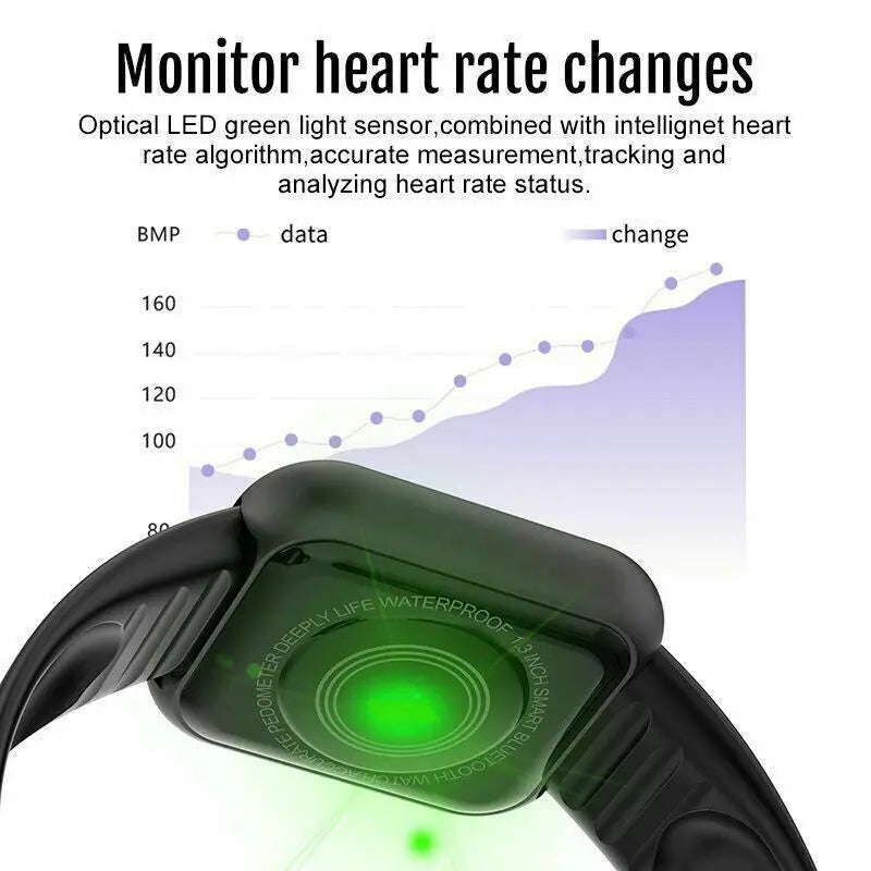 ⌚ Multifunctional Smart Watch – Fitness Tracker, Sleep Monitor & Bluetooth Music Control for Men & Women
