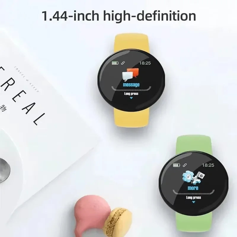 ⌚ D18 Smartwatch 2026 – Circular Color Screen, Multi-Sport Modes, Call & Message Alerts, Music & Camera Control Smart Bracelet