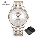 NAVIFORCE NF9272S Luxury Men's Watch: Minimalist Chronograph with Stainless Steel Strap"