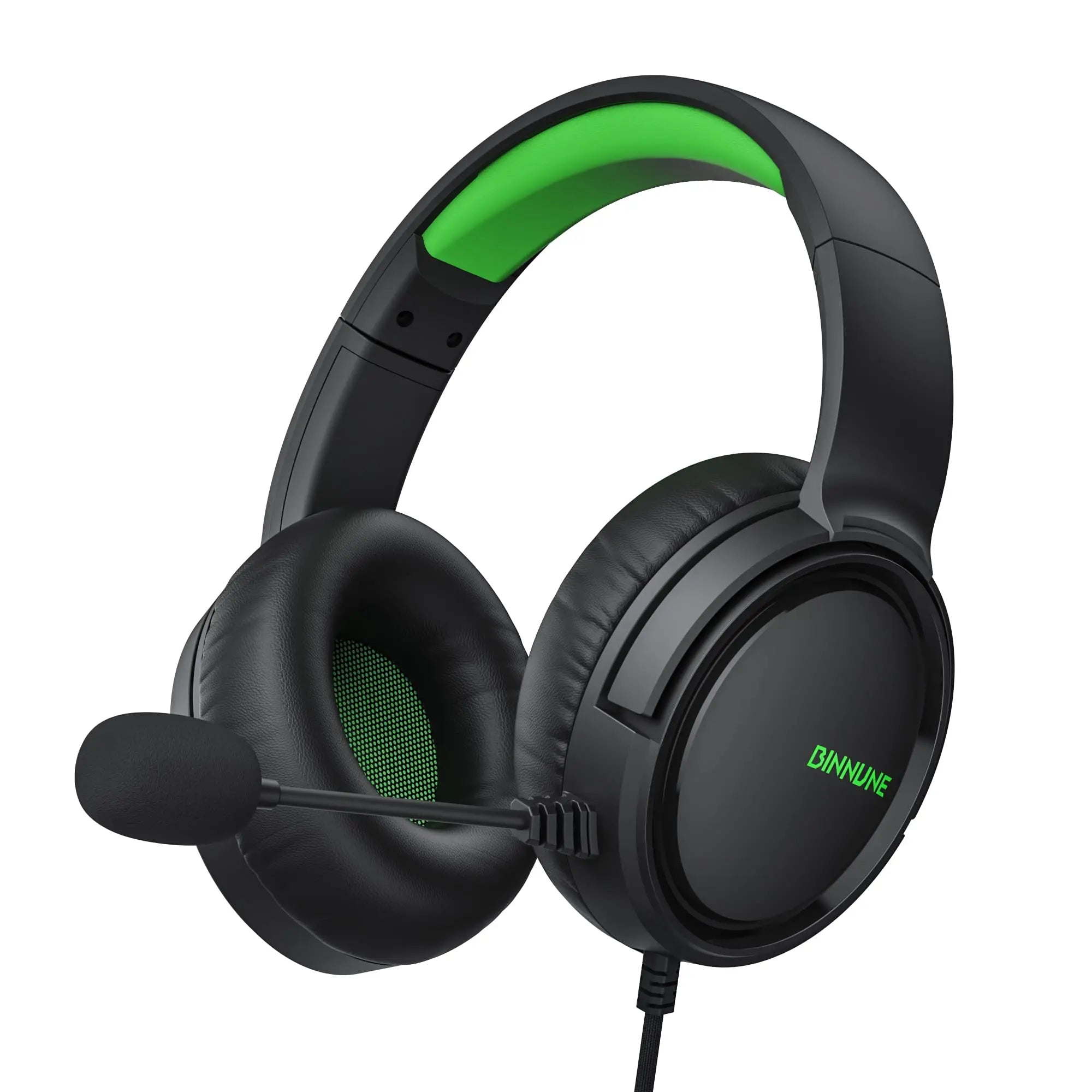 BINNUNE BG02 Gaming Headphones with Mic – Powerful Sound for PS5, Xbox, PC & Switch