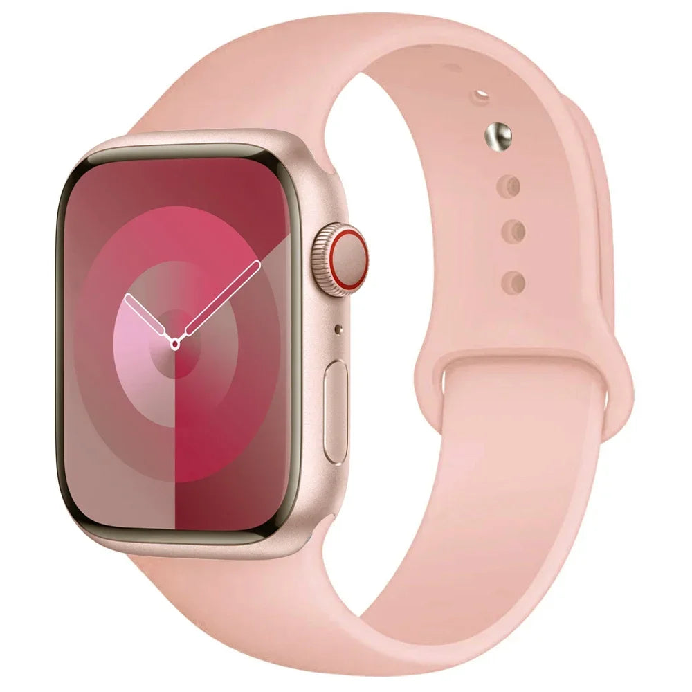 Apple Watch Silicone Sport Band – All Sizes Compatible (38–49mm)