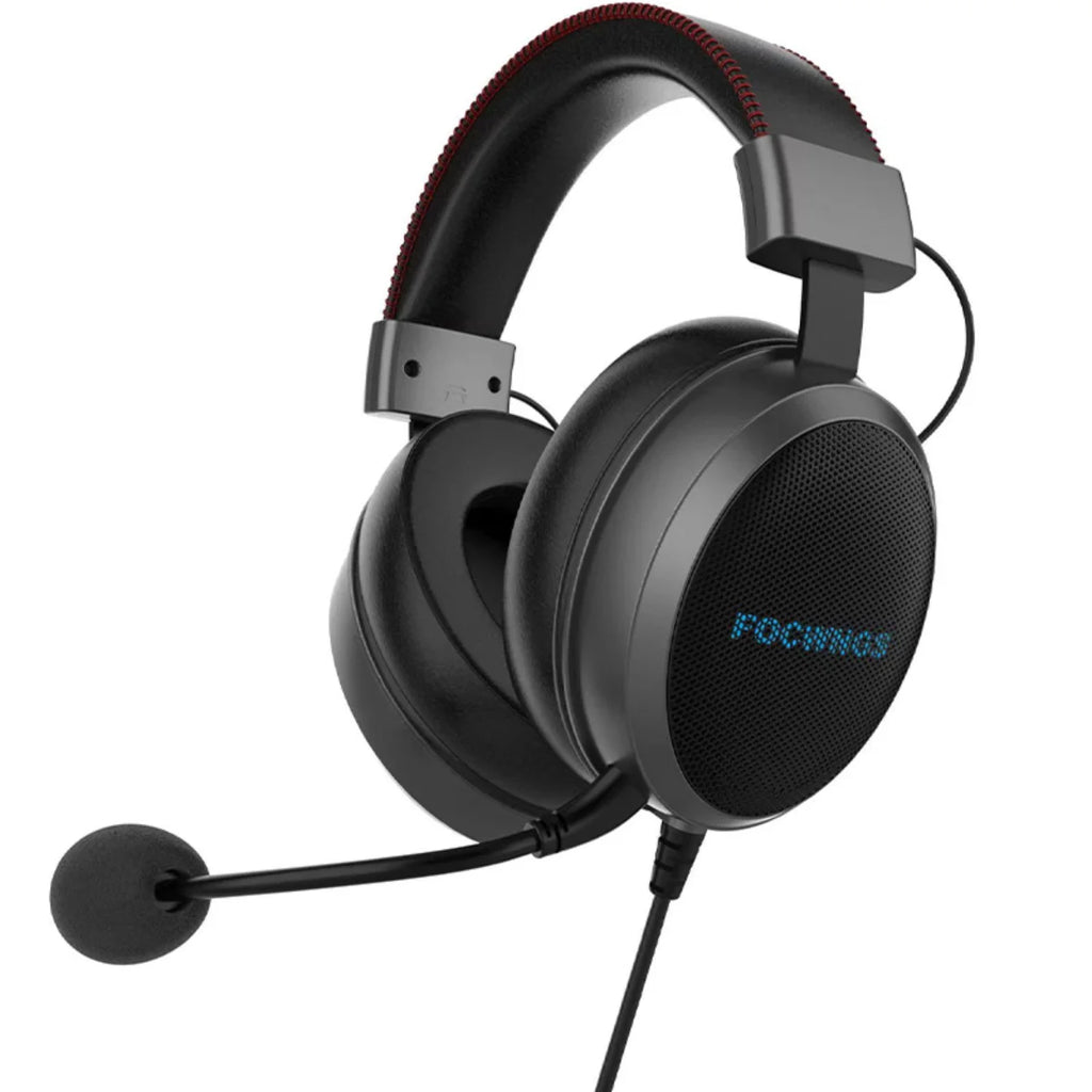 RGB LED Gaming Headset – Over-Ear, HD Mic, Deep Bass, USB + 3.5mm for PC & PlayStation