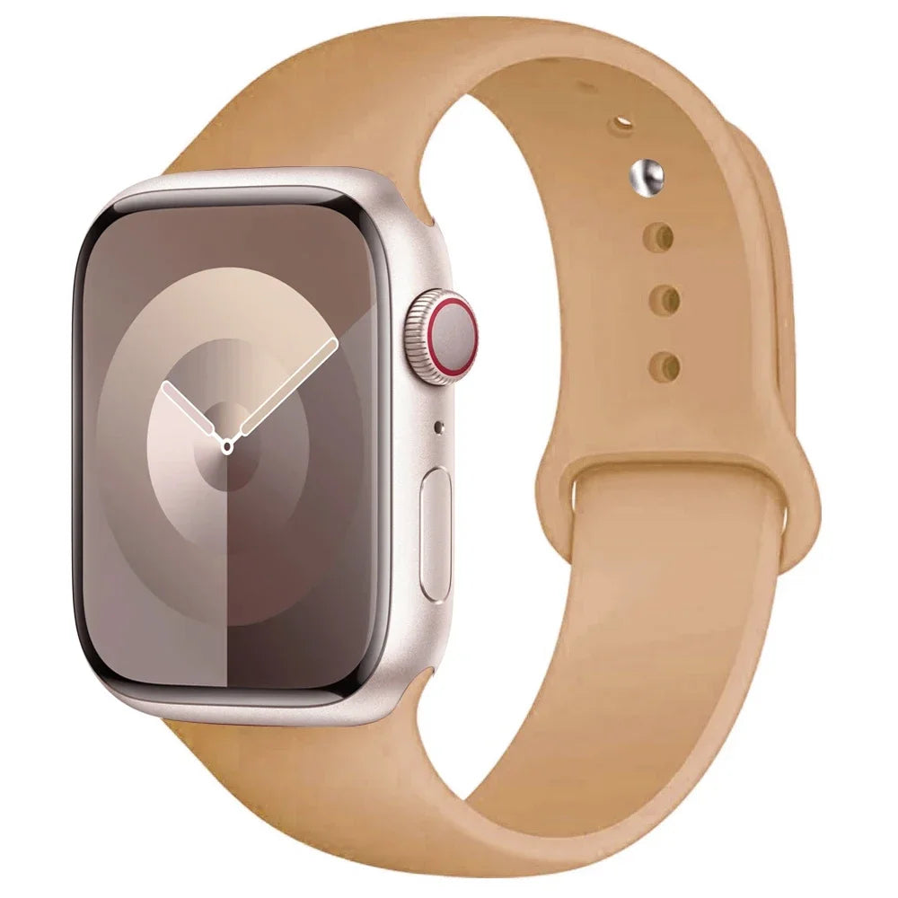Apple Watch Silicone Sport Band – All Sizes Compatible (38–49mm)