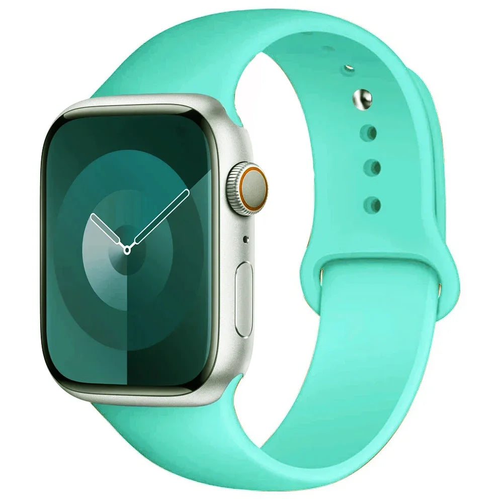 Apple Watch Silicone Sport Band – All Sizes Compatible (38–49mm)