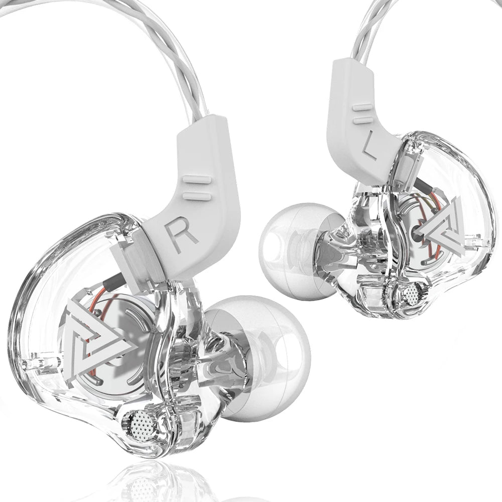 QKZ AK6 HiFi Wired Earphones – Bass Stereo, Noise Reduction, In-Ear with Mic