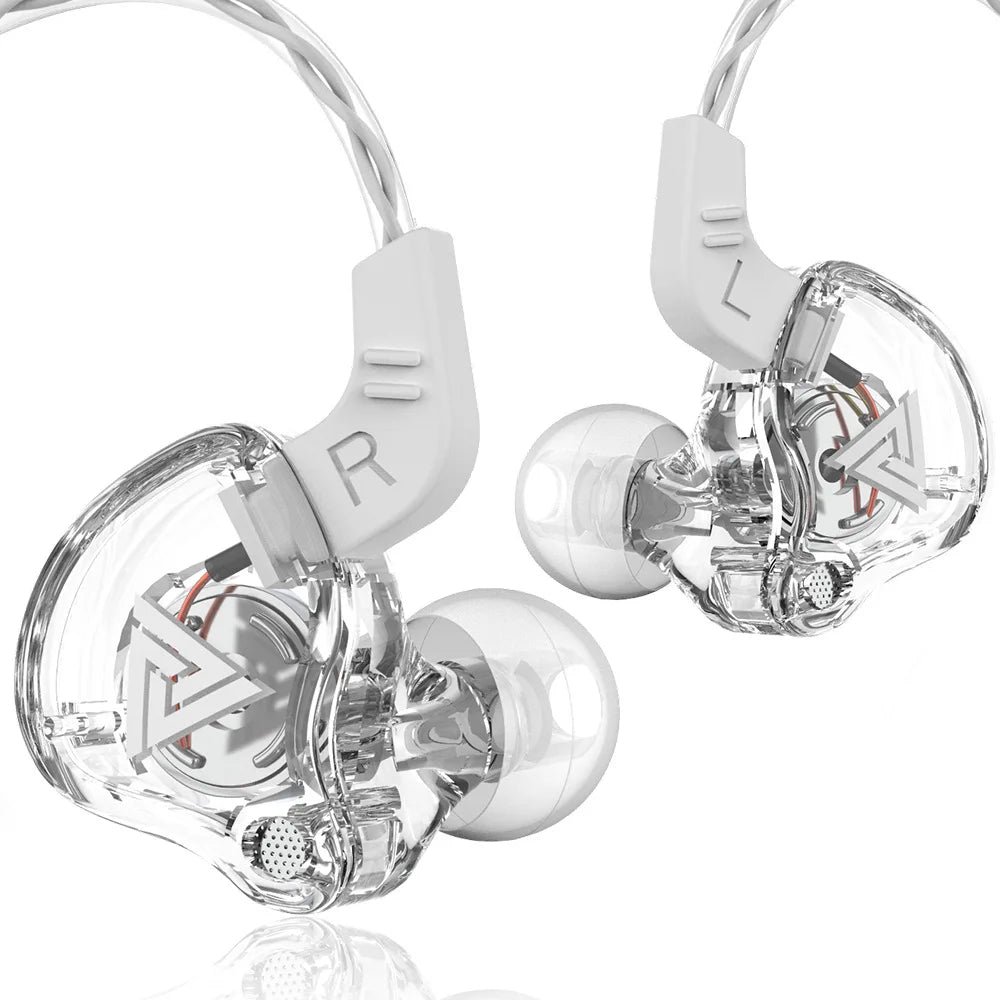 QKZ AK6 HiFi Wired Earphones – Bass Stereo, Noise Reduction, In-Ear with Mic