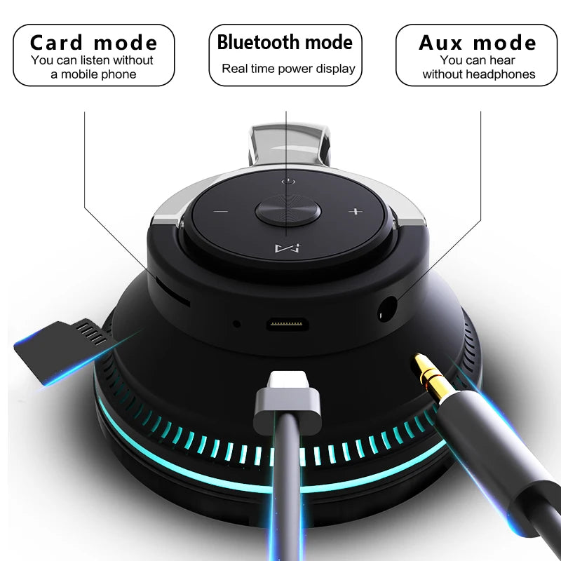 🎧 TV Bluetooth Headphones – Wireless Stereo, Noise Cancelling, Foldable with Mic & USB Adapter
