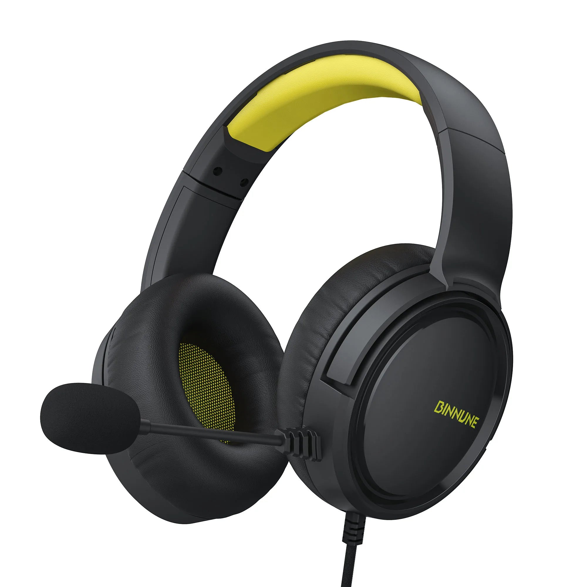 BINNUNE BG02 Gaming Headphones with Mic – Powerful Sound for PS5, Xbox, PC & Switch