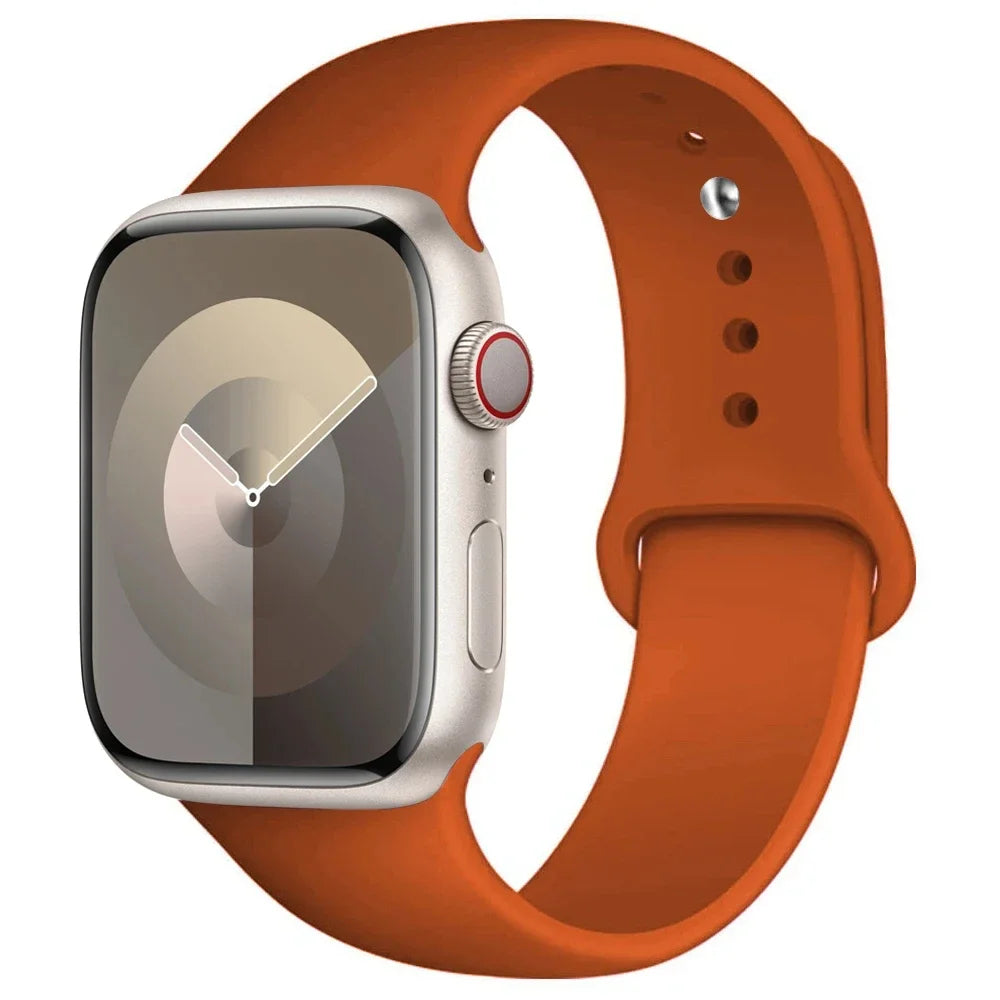 Apple Watch Silicone Sport Band – All Sizes Compatible (38–49mm)