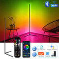 RGB Corner Floor Lamp 140cm – Dimmable Smart LED Mood Light with App Control for Bedroom & Living Room