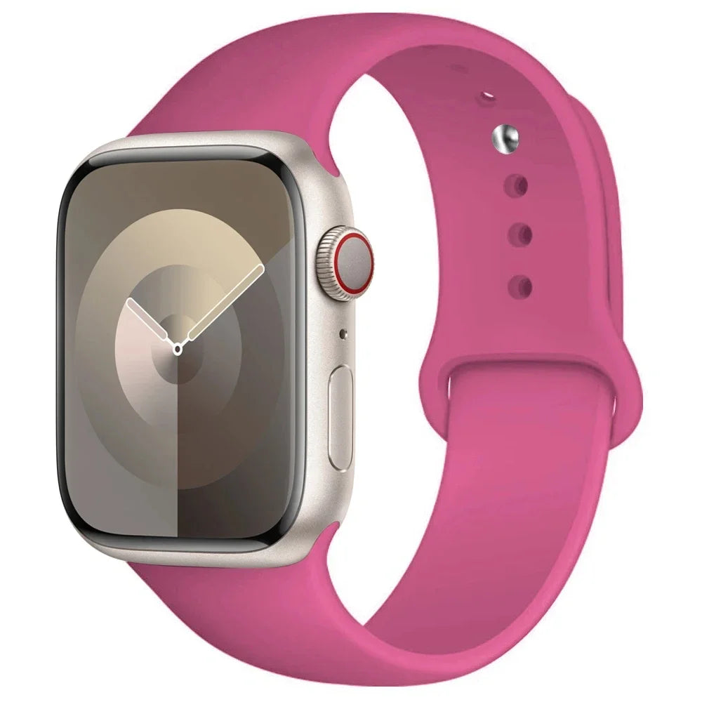 Apple Watch Silicone Sport Band – All Sizes Compatible (38–49mm)