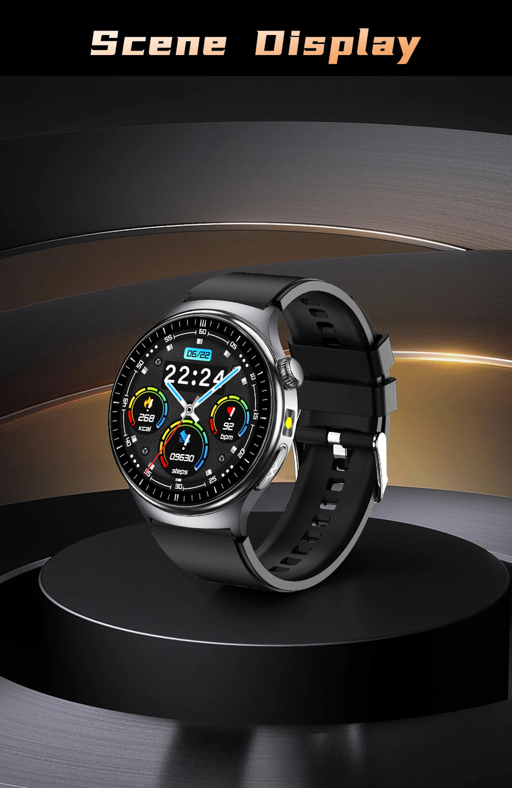 AI Fitness Smartwatch: Total Body Diagnosis, ECG & Waterproof Health Monitor