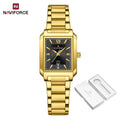 NAVIFORCE Classic Women's Watch: Elegant Stainless Steel Strap with Date Display"