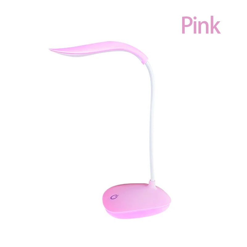 Portable LED Desk Lamp with USB Charging – Touch Control Dimming, Eye-Care Light for Reading, Study, Room & Office