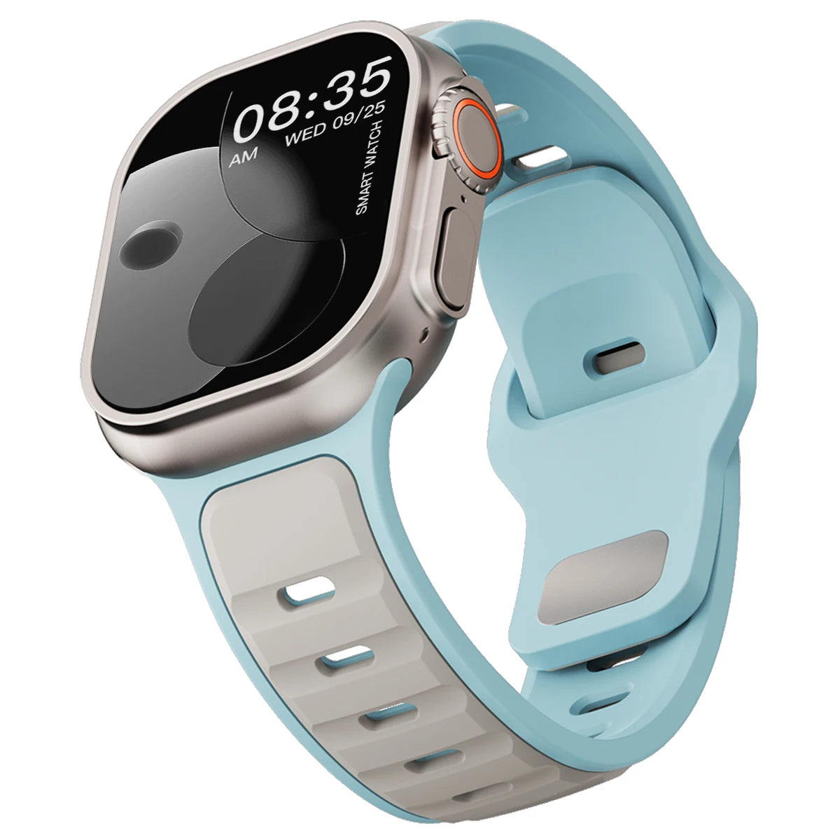 ⌚ Silicone Sport Band for Apple Watch – Compatible with Series 1–10, Ultra (49mm–40mm) Comfortable Strap for Men & Women