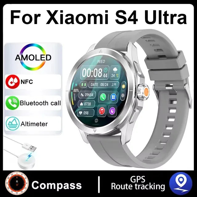 ⌚ Xiaomi S4 Ultra Smart Watch – AMOLED Display, GPS, NFC, Bluetooth Calling & Fitness Tracker