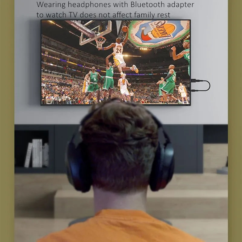 🎧 TV Bluetooth Headphones – Wireless Stereo, Noise Cancelling, Foldable with Mic & USB Adapter