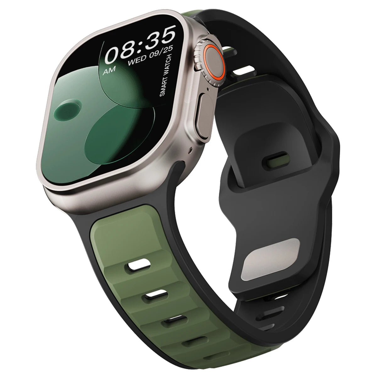 ⌚ Silicone Sport Band for Apple Watch – Compatible with Series 1–10, Ultra (49mm–40mm) Comfortable Strap for Men & Women