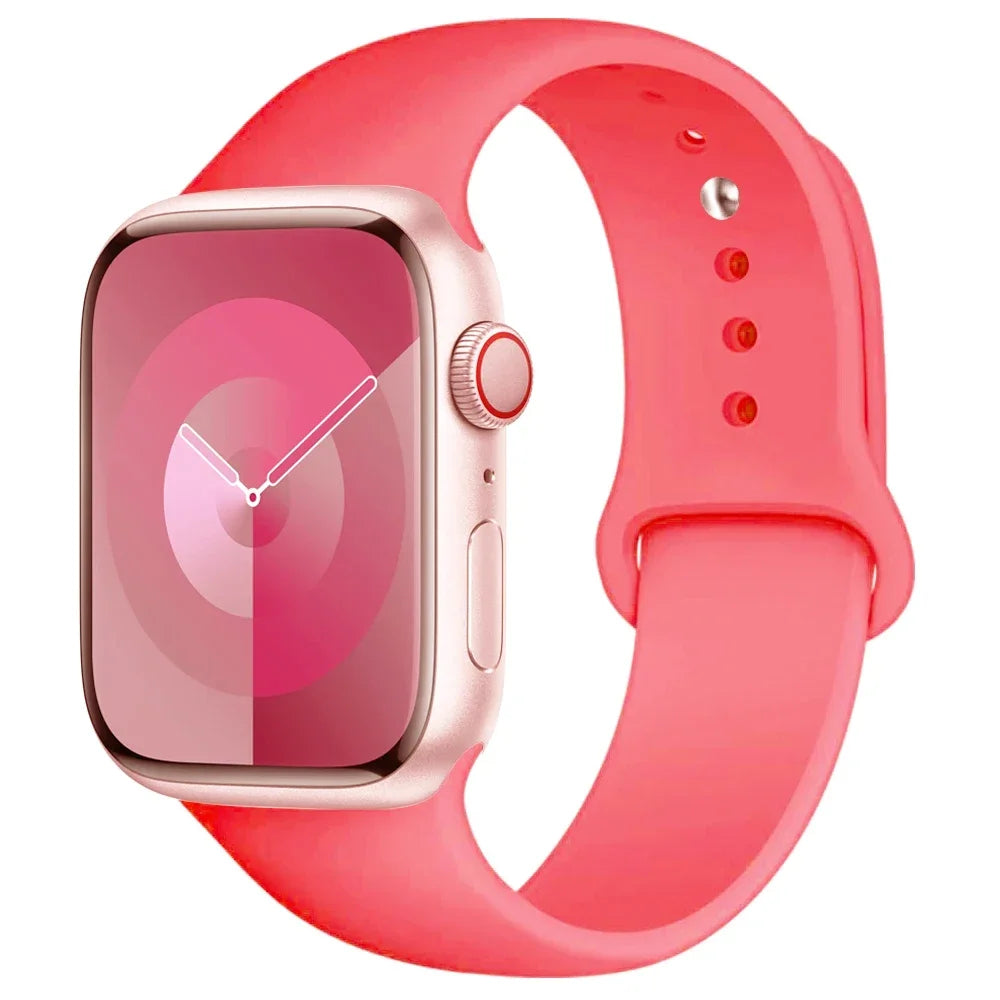 Apple Watch Silicone Sport Band – All Sizes Compatible (38–49mm)