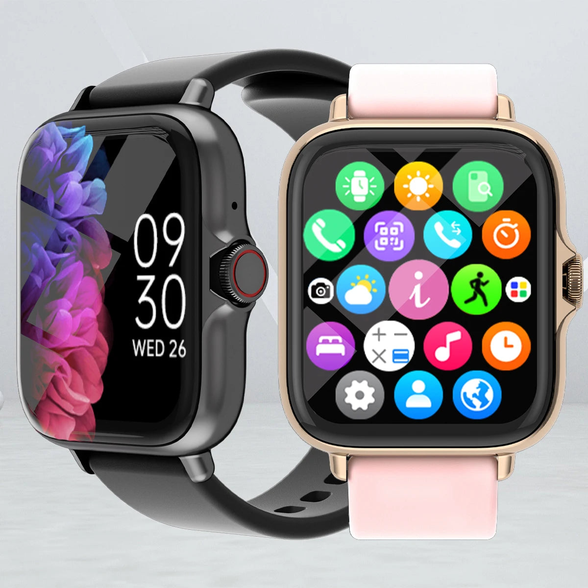 ⌚ Smart Watch 1.83” Waterproof – Answer Calls, Message Notifications, Sleep Tracking & Fitness Pedometer for iOS & Android