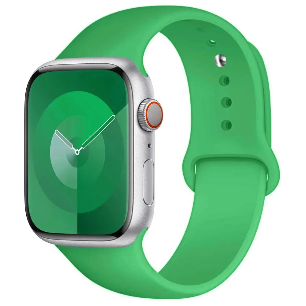 Apple Watch Silicone Sport Band – All Sizes Compatible (38–49mm)